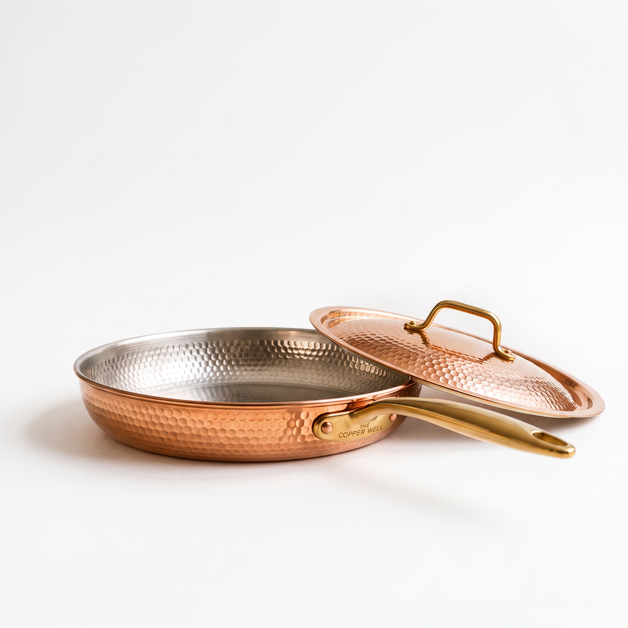 CULINARY ART — HANDCRAFTED PURE COPPER SAUCEPAN