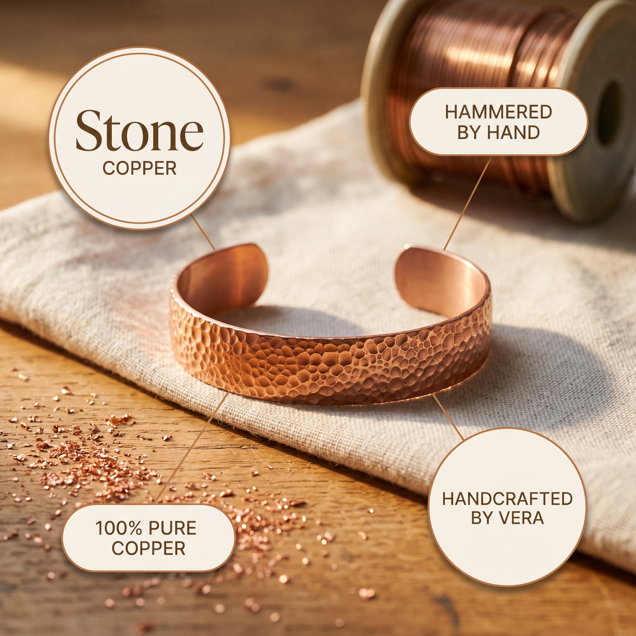 The Copperwell Moon Bracelet