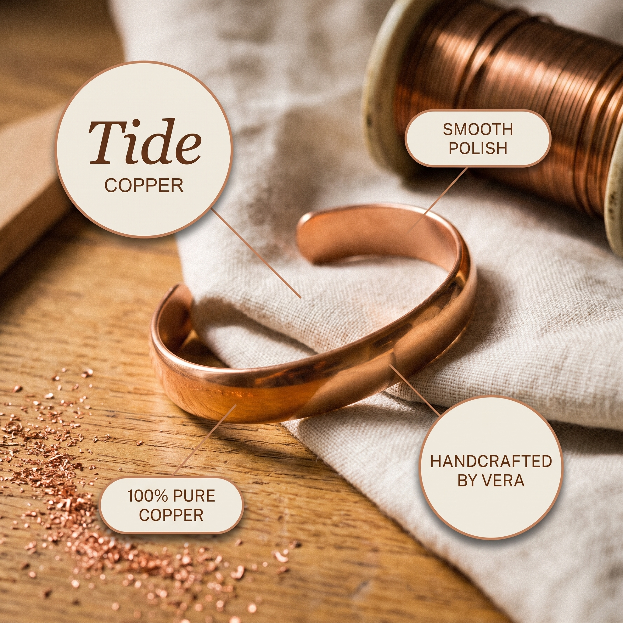 The Copperwell Tide Bracelet
